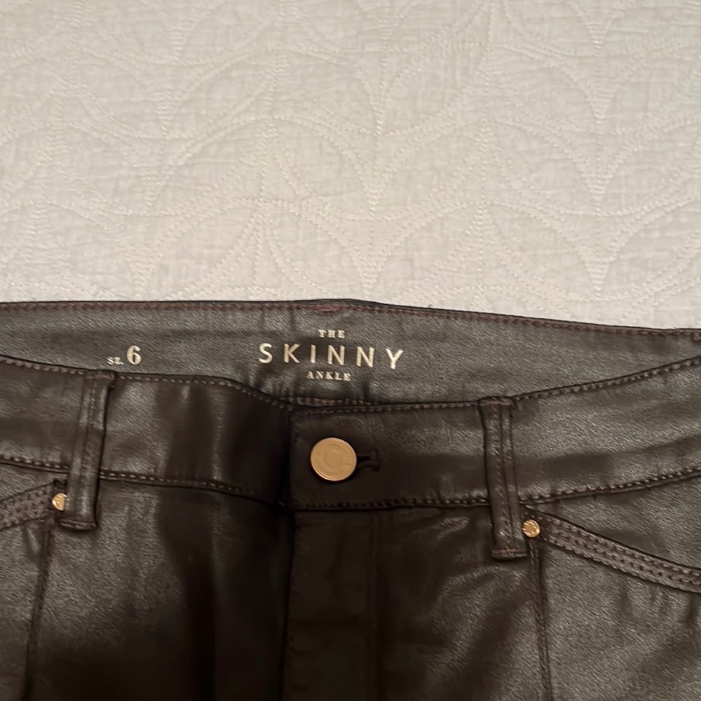 White House Black Market coated jean